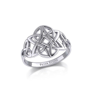 Celtic Knotwork Sterling Silver Ring TR667 - Jewelry